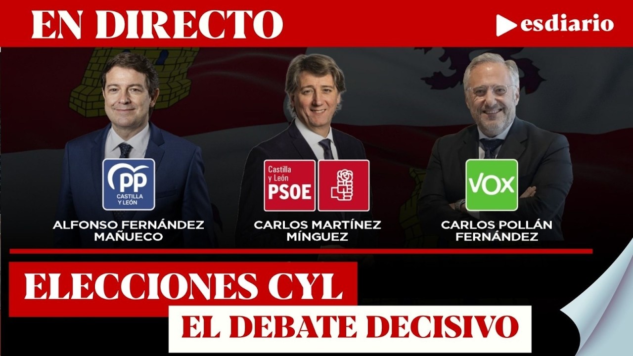 🔴 DIRECTO | Debate decisivo en Castilla y León: PP y Vox se la juegan a seis días de las elecciones
