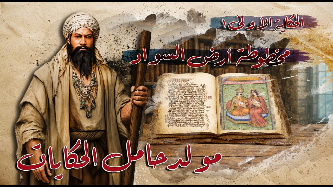 70 - قصة - مولد حامل الحكايات -1- الحكاية الاولى | حكاية الدرويش والصك الممهور| من مخطوطة أرض السواد