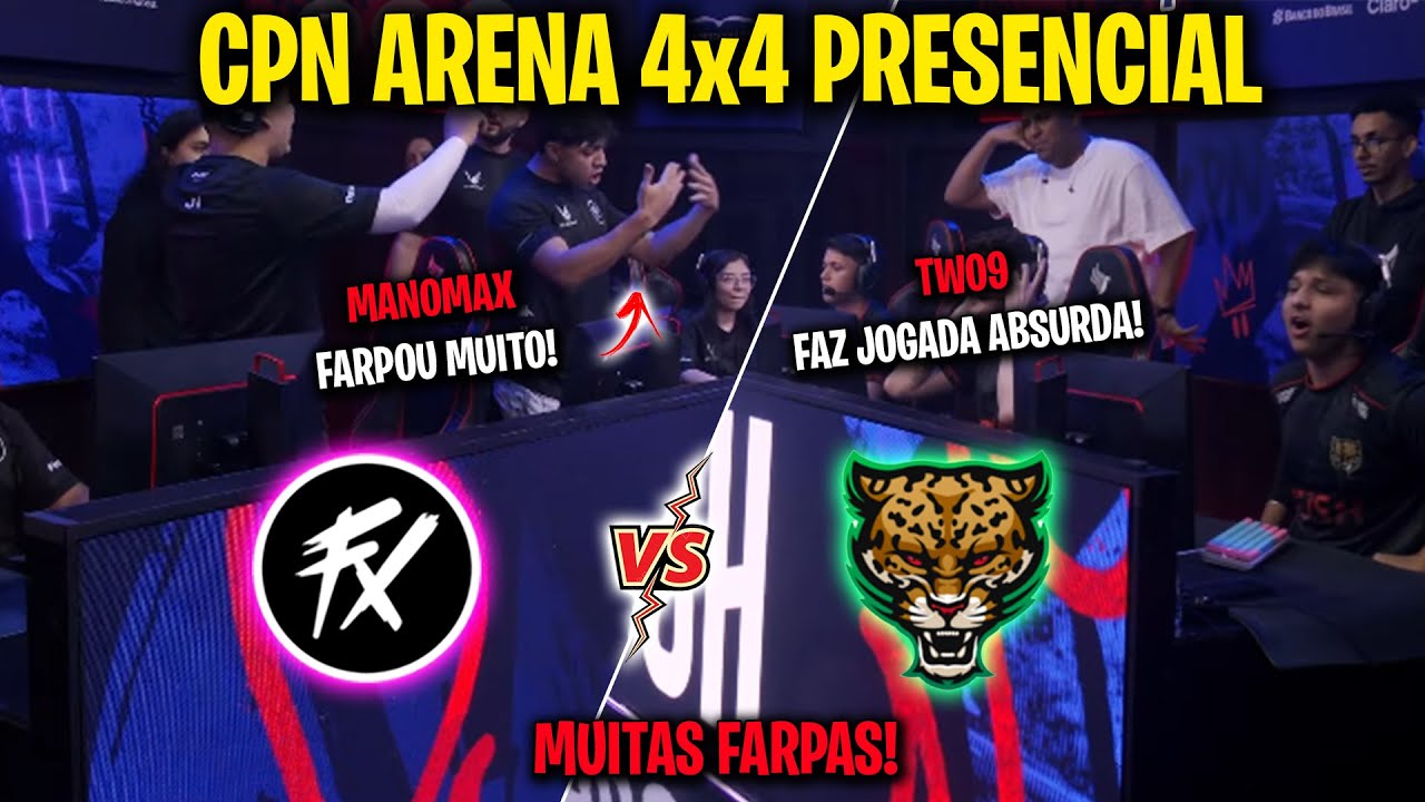 CPN ARENA - FLUXO vs RUSH - JOTAV ATROPELOU! MANOMAX FOI A LOUCURA! TWO9 FAZ JOGADA ABSURDA! CLIPSFF