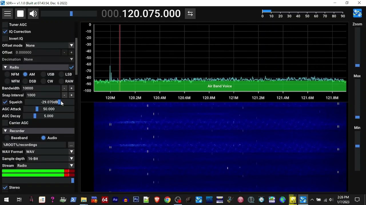 SDR++ adding scanner