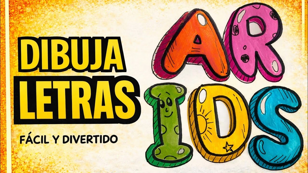 🎁 Cómo Dibujar LETRAS ORIGINALES en 3D | Exclusivo - Capitulo 001