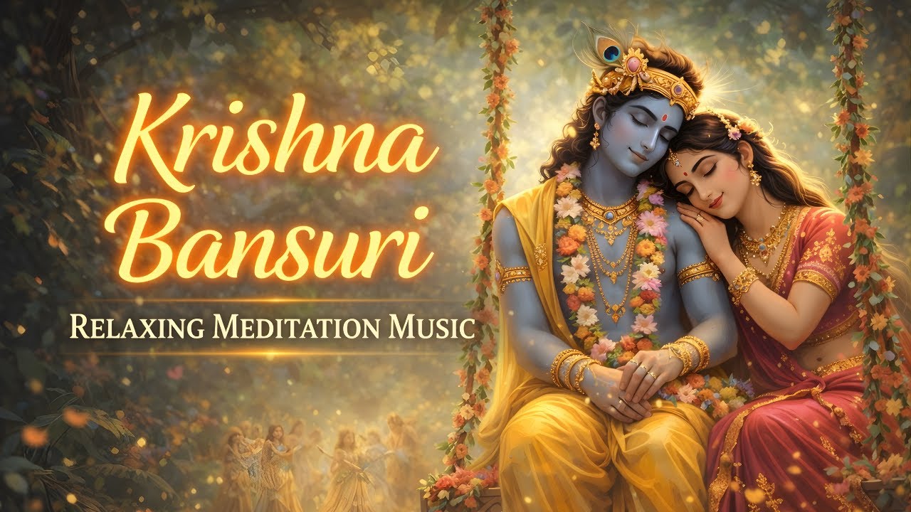 Krishna Bansuri 🌺 Relaxing Meditation Music | Deep Sleep, Peace & Spiritual Healing