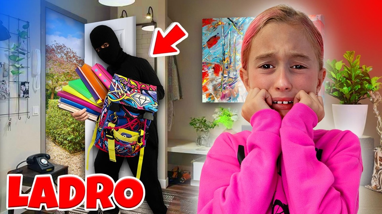 UN LADRO MISTERIOSO ENTRA IN CASA NOSTRA E RUBA TUTTO QUELLO CHE SERVE A GIORGIA PER LA SCUOLA!