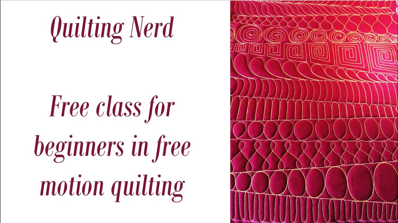Free beginners’ class in free motion quilting – improve your skills with this effective exercise!