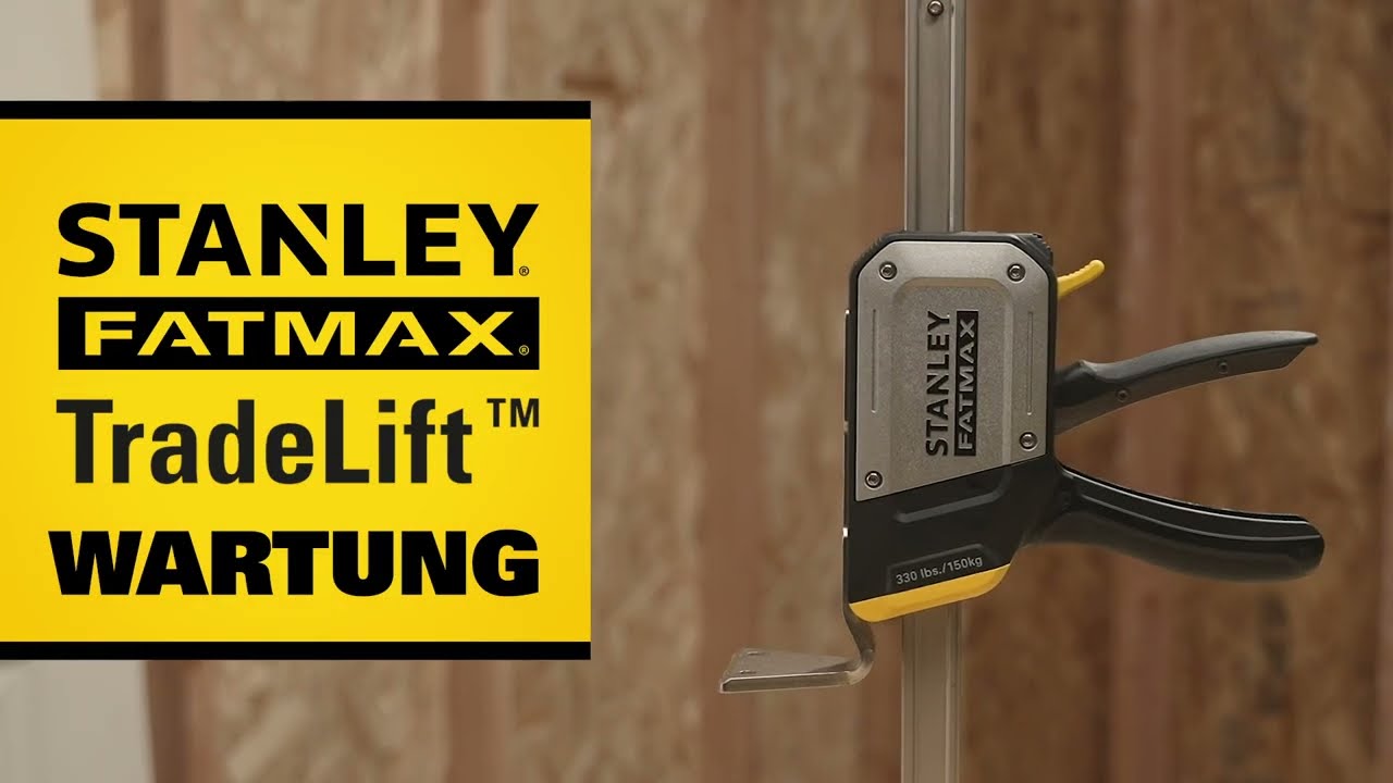 STANLEY&reg; DACH | So wartest du das STANLEY TradeLift&trade; Einhand-Montagewerkzeug [DE]
