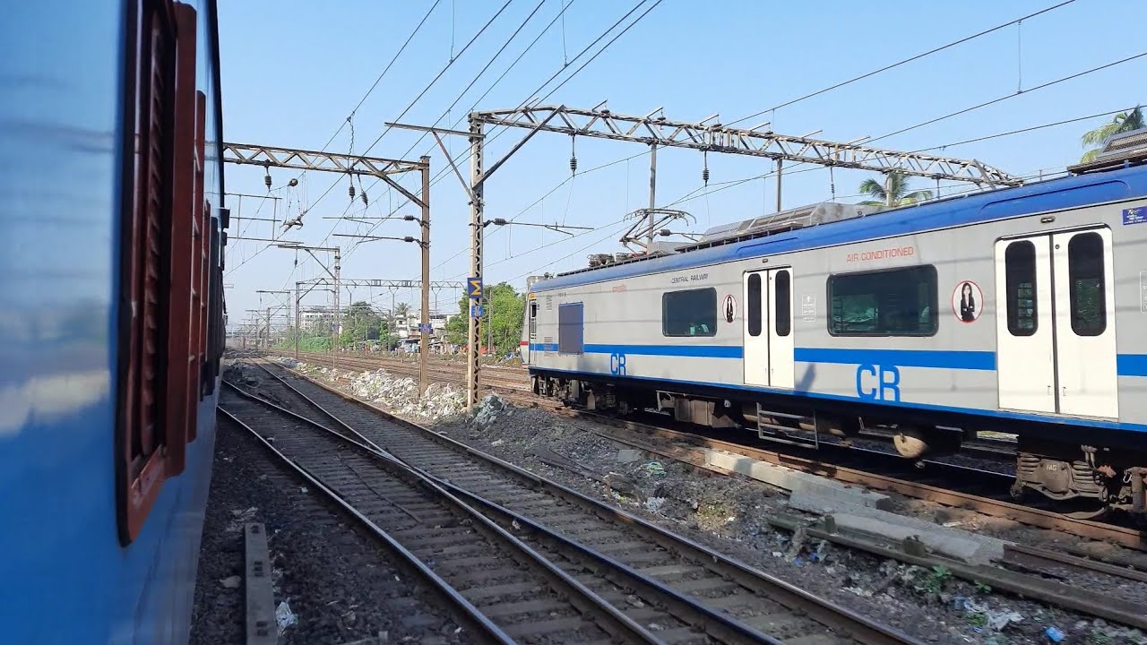Sinhagad Express Dominates in Mumbai suburbs !! Kalyan to Dadar Journey || *Pure Tracksounds*