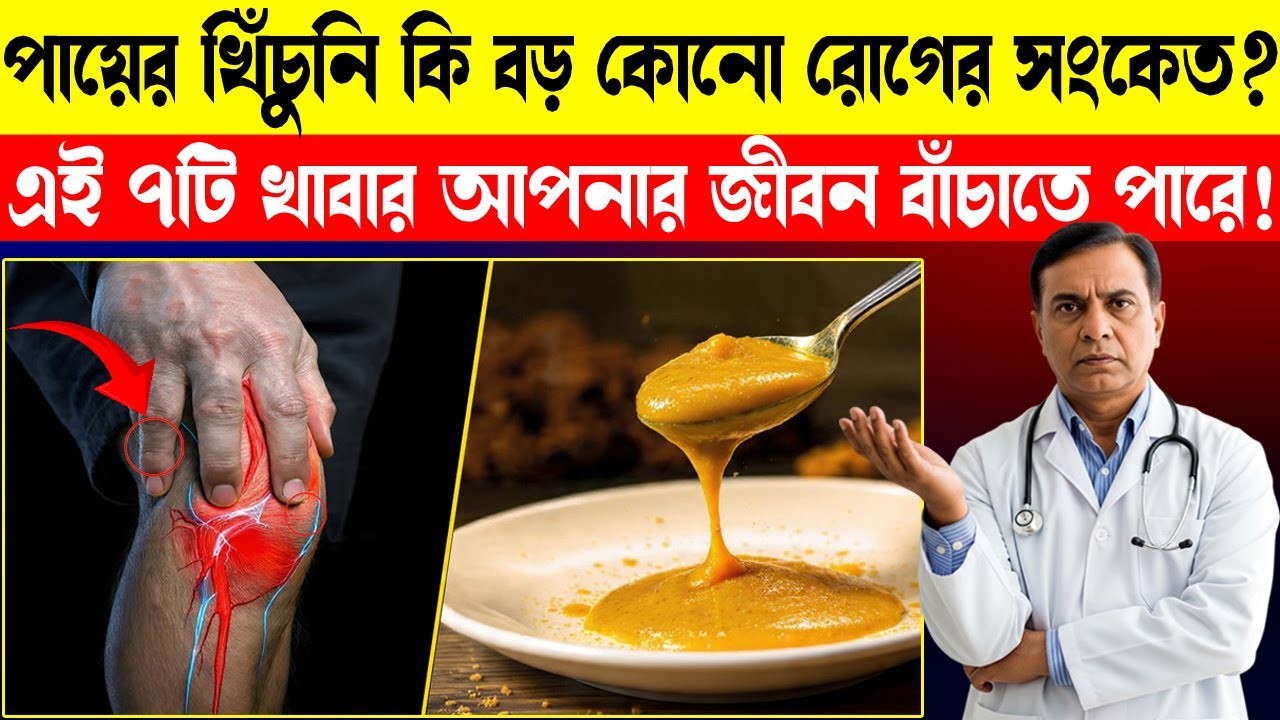 রাত্রে পায়ের শিরায় টান ও খিঁচুনি থেকে মুক্তির উপায় | Top 7 Foods to Stop Leg Cramps Fast
