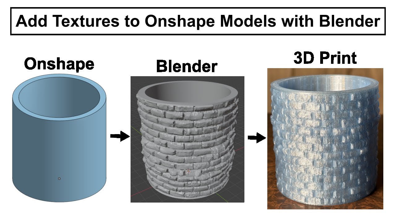 Tutorial: Add Textures to Onshape Models with Blender
