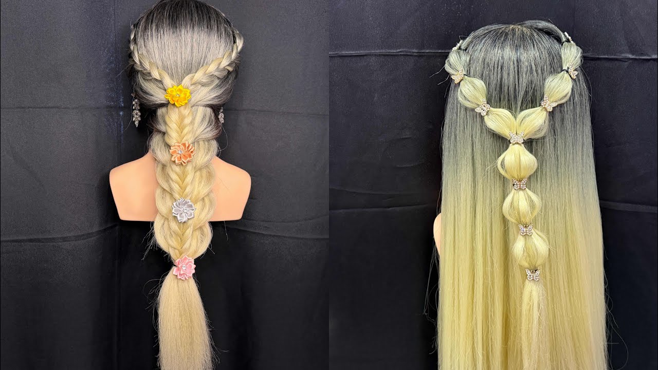 Party aur functions ke liye stylish hairstyle #viral #party #hairstyle# YouTube video 