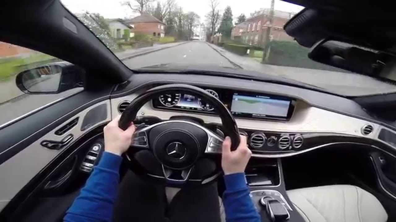 Mercedes S-Class S500 L Plug-In Hybrid 2014 POV test drive GoPro