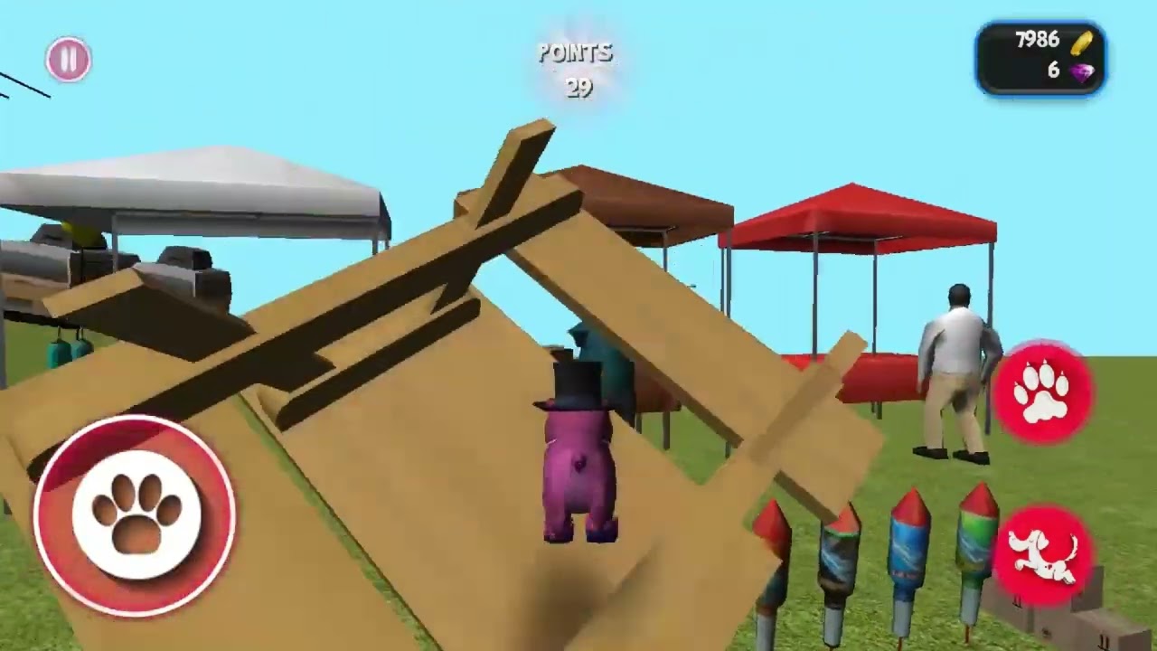 Dog Simulator 2015 fourth g̶a̶r̶d̶e̶n̶   Houndville free mode gameplay (Dog Simulator's best level?)