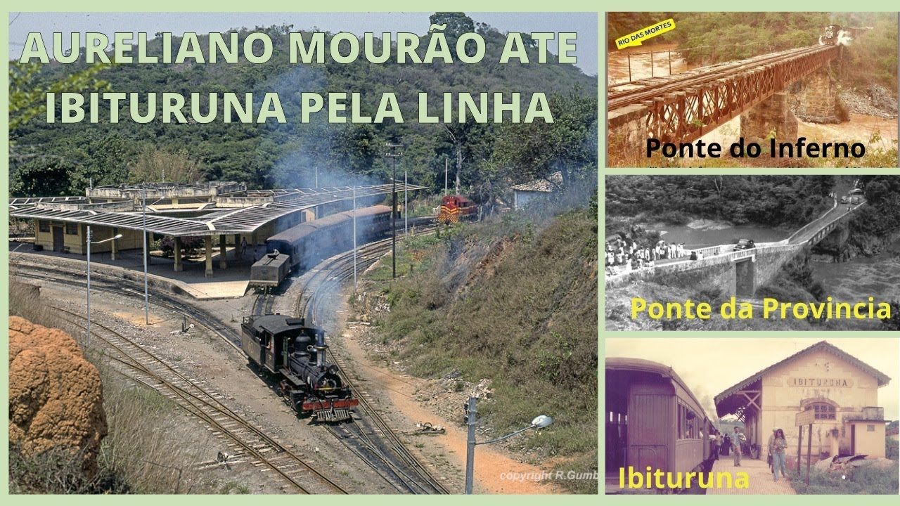 Aureliano Mourão a Ibituruna pela antiga linha da EFOM | RMV VFCO RFFSA SR2