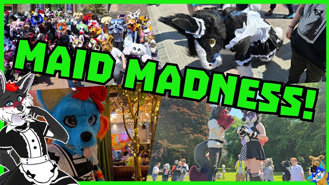 Maid Madness! June '24 Cardiff Furmeet! [CW: Strobe Lighting!]