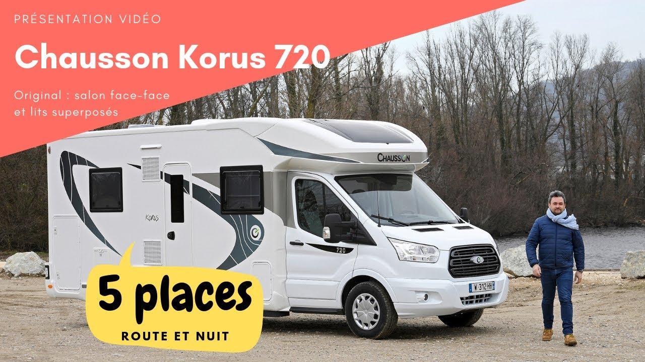 Chausson Korus 720: le salon face-face à 5 places carte grise