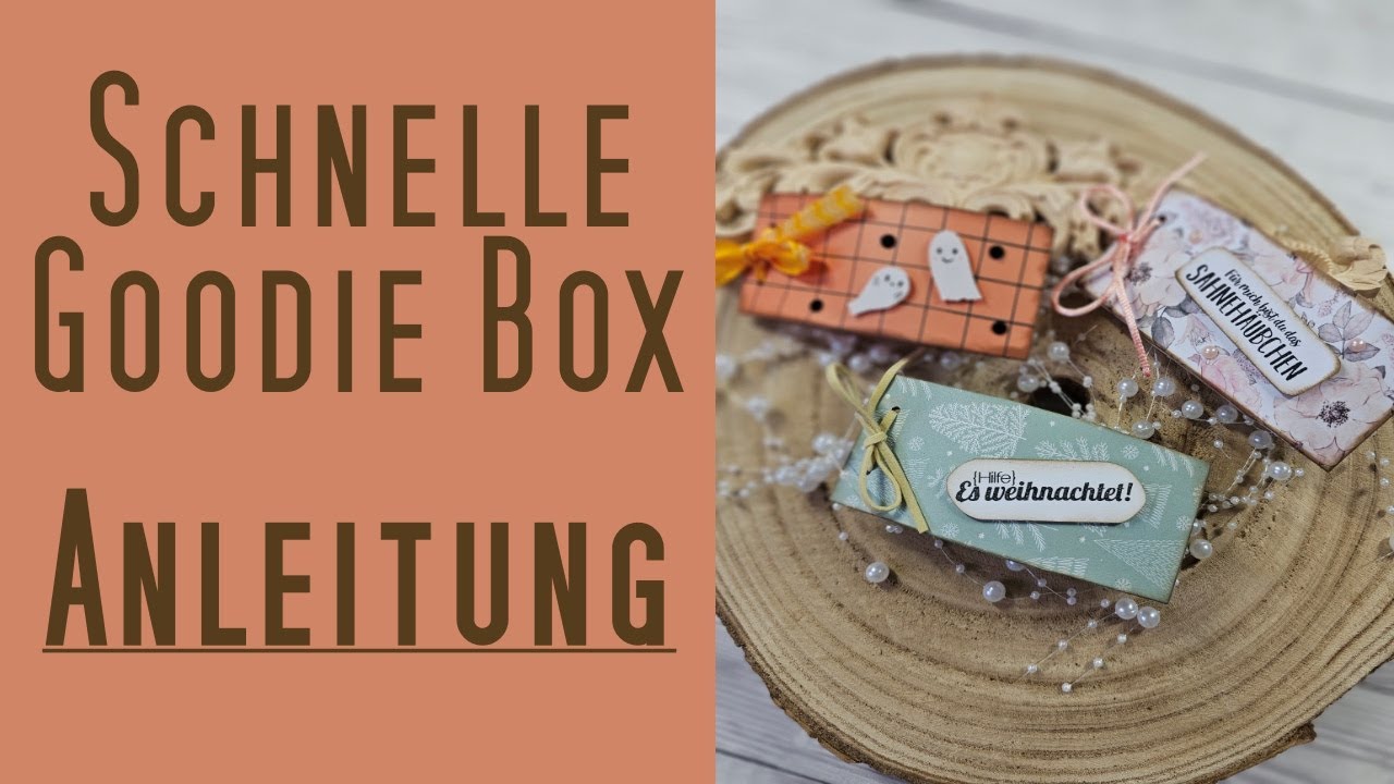 Box basteln I Halloween Goodie  Bag I Adventskalender basteln I Anleitung in cm I Vintage Look