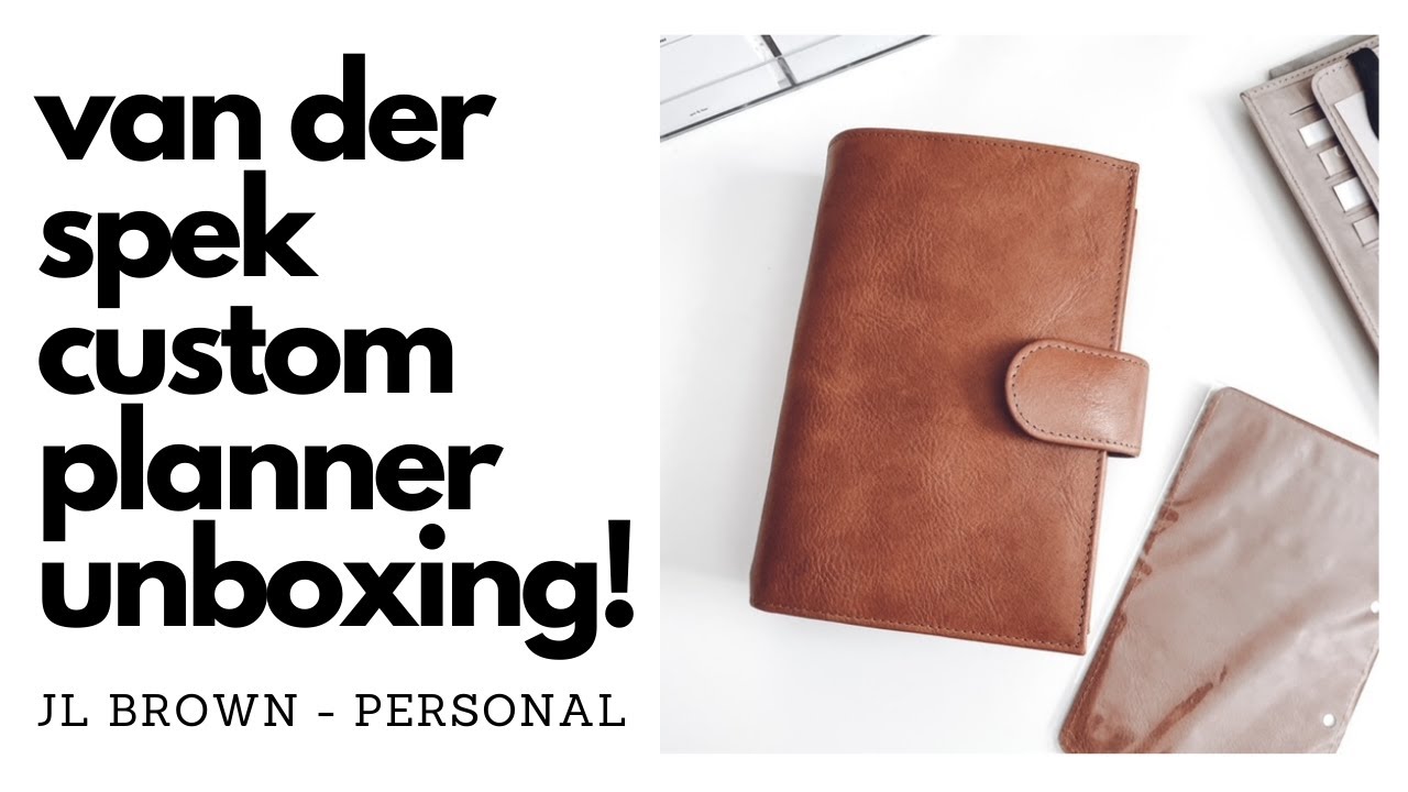 CUSTOM VDS UNBOXING | JL Brown Personal Rings | Van der Spek Planner