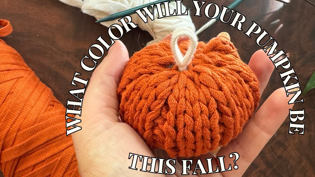 Knit the Vanilla Pumpkin | Chic & Modern Halloween Decor