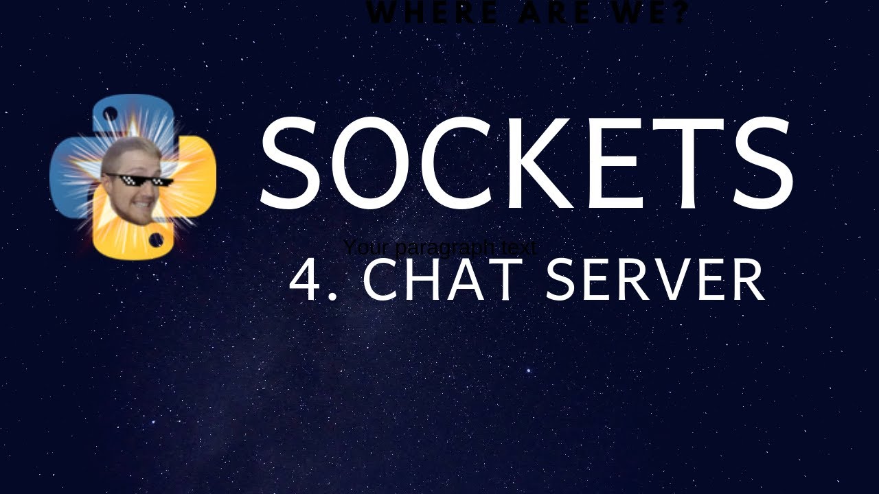 Socket Chatroom server - Creating chat application with sockets in Python
