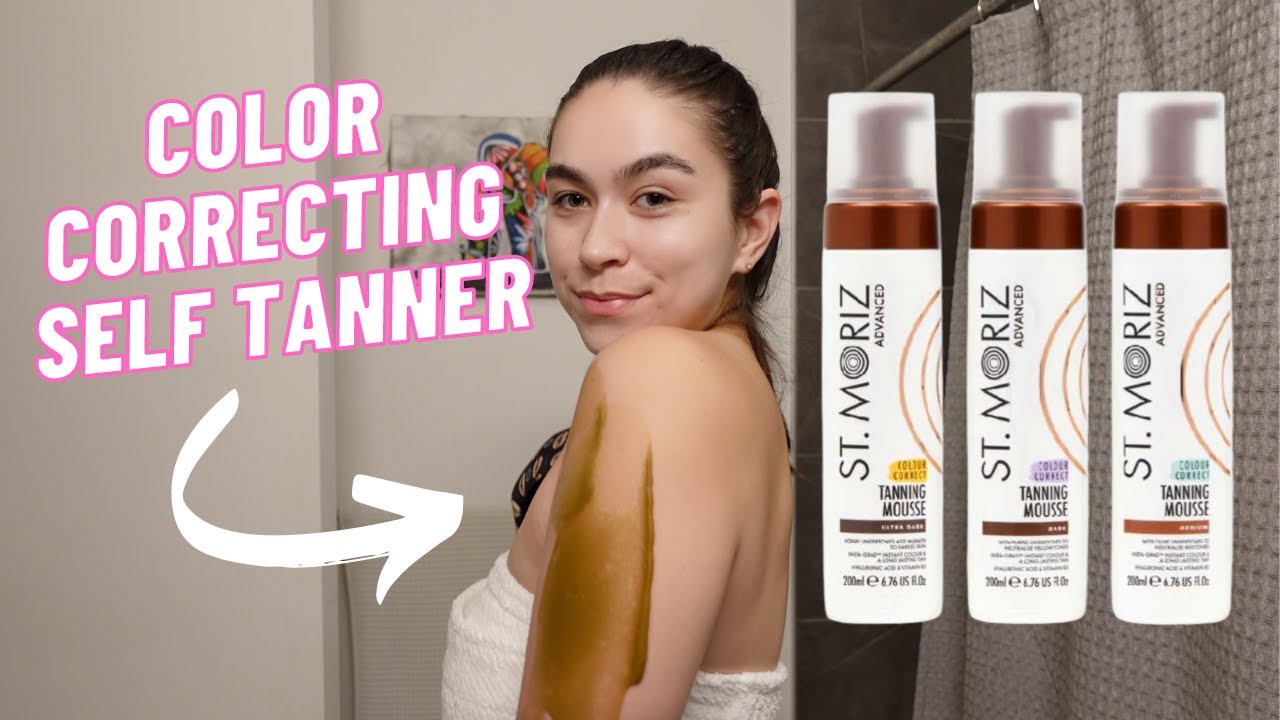 Testing the new St. Moriz Advanced Color Correcting Tanning Mousse