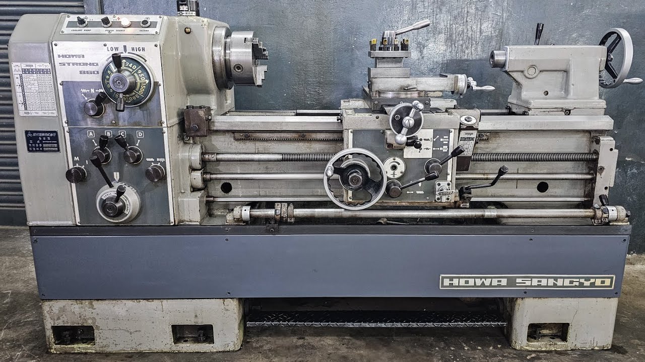 🟢 Used High Speed Gearhead Lathe Machine 