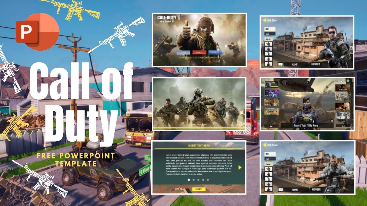 Call of Duty PPT Template | Free PowerPoint Template  | John Andrei Reyes