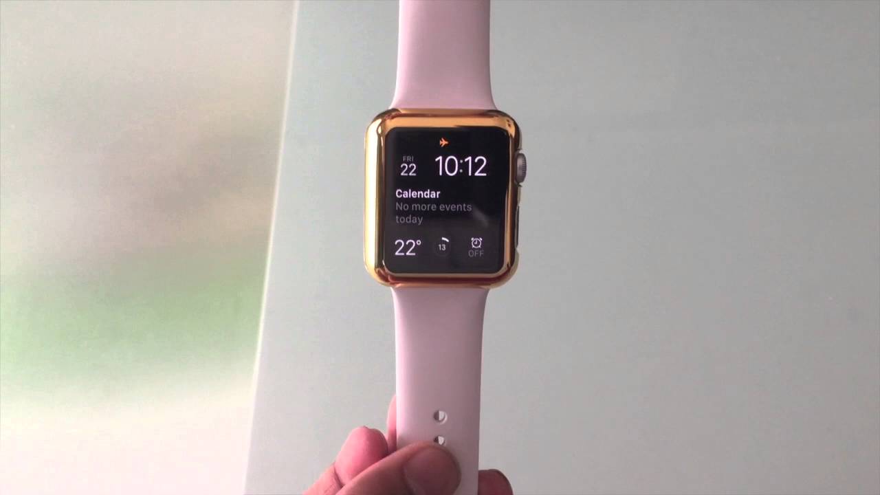 Turn Apple Watch Gold Edition Case 18K Gold Apple Watch
