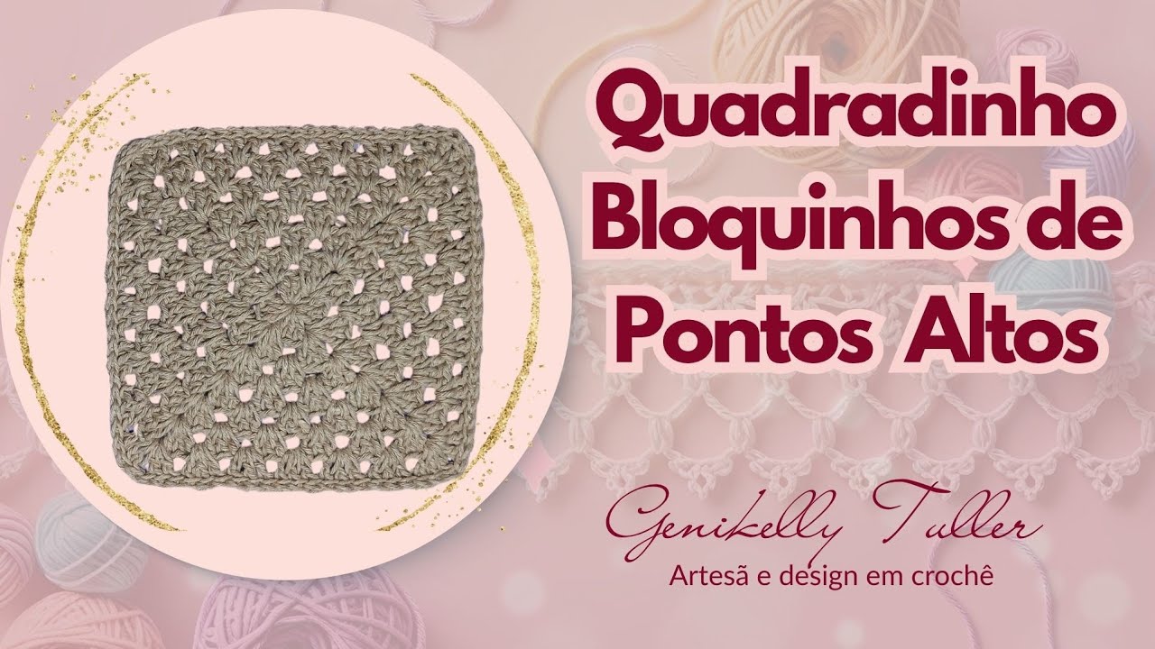 Quadradinho de bloquinhos de pontos altos