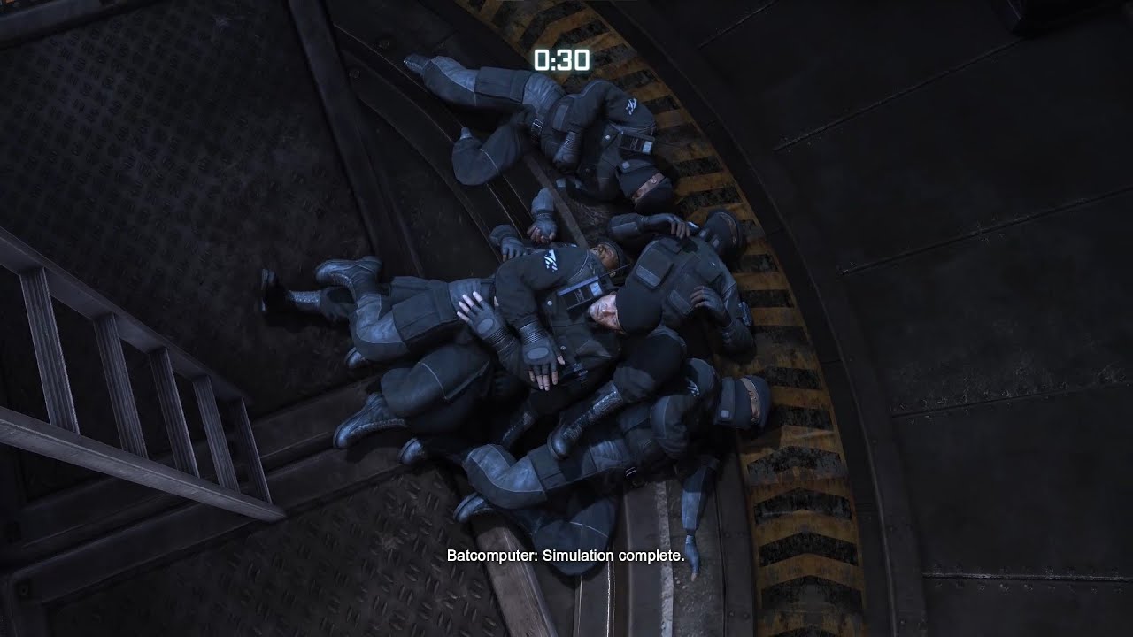 Catwoman - The Batcave: Guards having a heart attack after seeing Catwoman | Batman: Arkham City