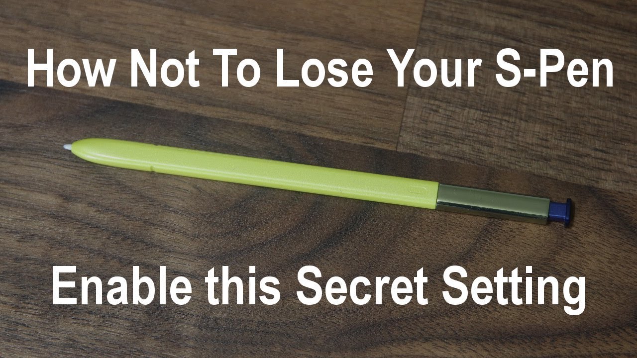 Galaxy Note 9: I lost my S Pen! Don't Ever Lose Yours By Using This Secret Tip.
