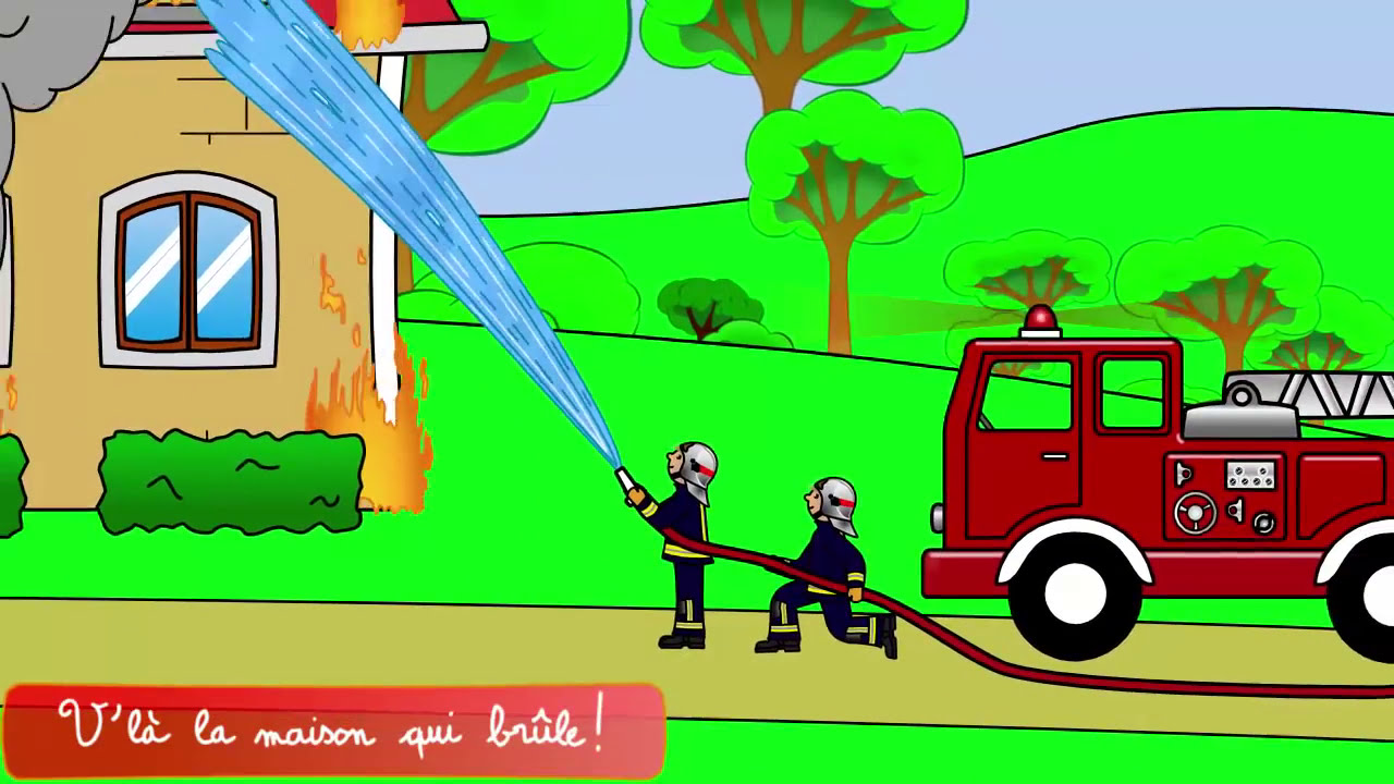 Au feu les Pompiers 👩🏿‍🚒 🚒 Les Comptines de Gabriel