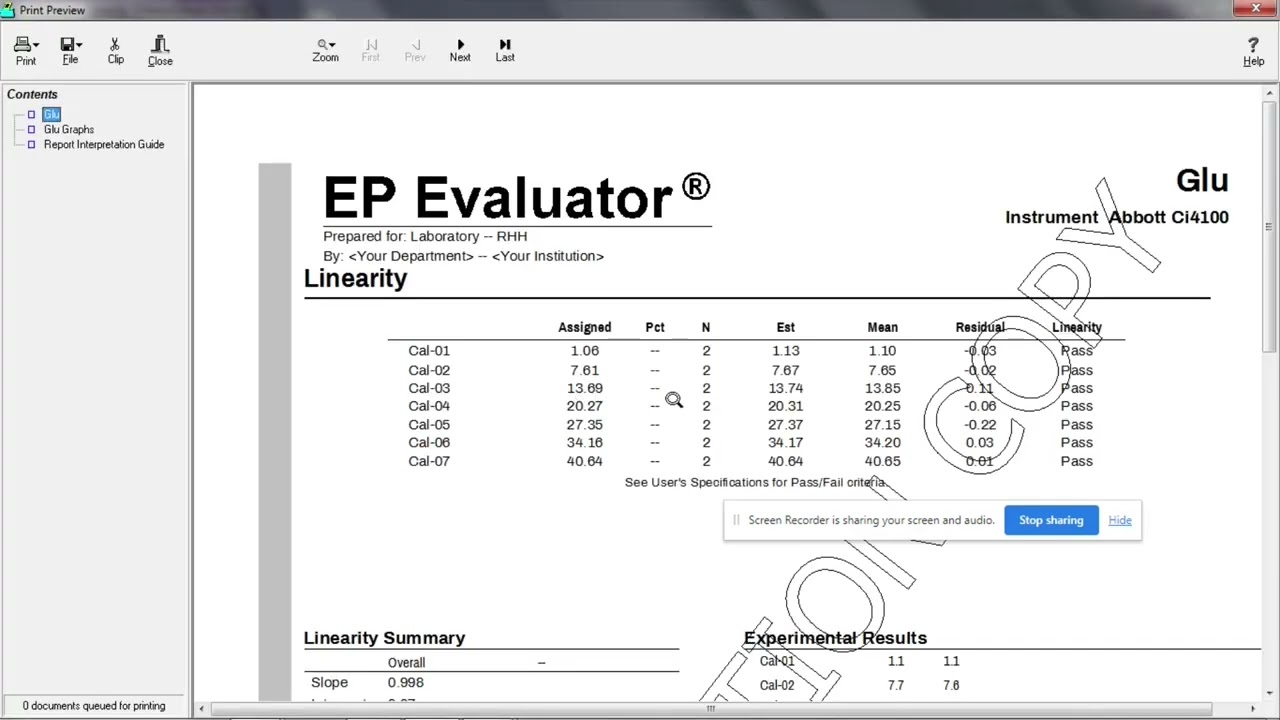 Linearity, Accuracy & Reportable Range for clinical  Laboratory Part I