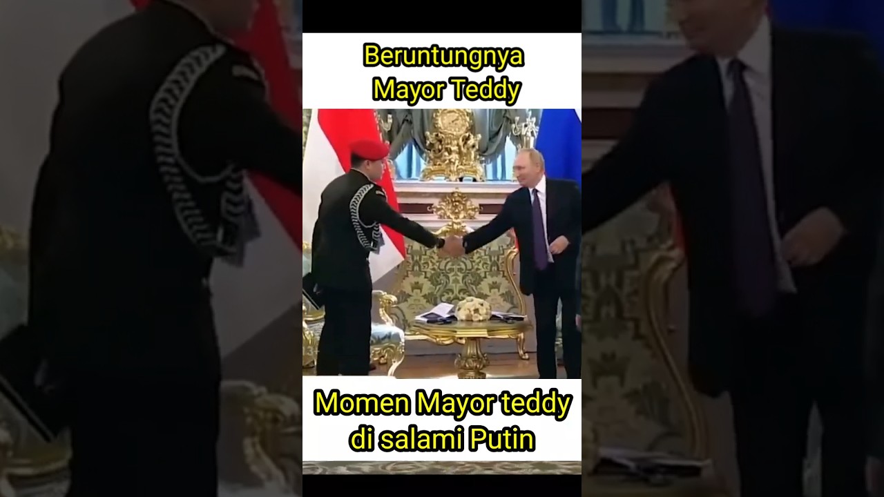 Detik-detik Mayor Teddy menang banyak, di salami Putin