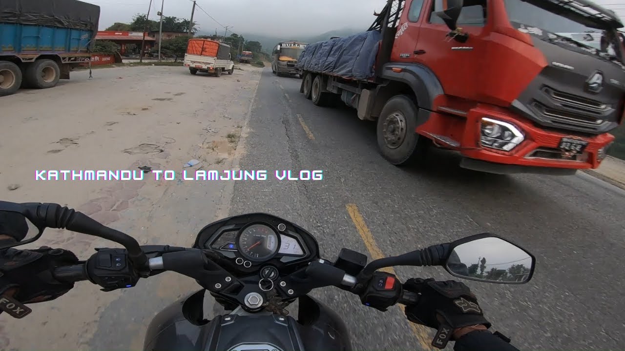 Kathmandu to Lamjung Dashain Ride NS200 first vlog trying speaking part 1 #ns200 #bike #nepal
