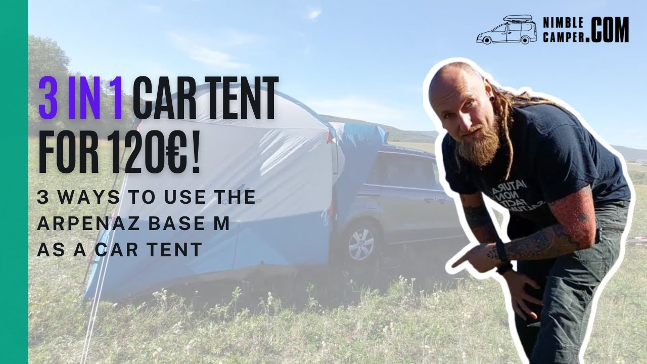 Arpenaz Base M Tent: 3 ways how to setup and use it as a car/SUV Tent #carcamping #suvcamping