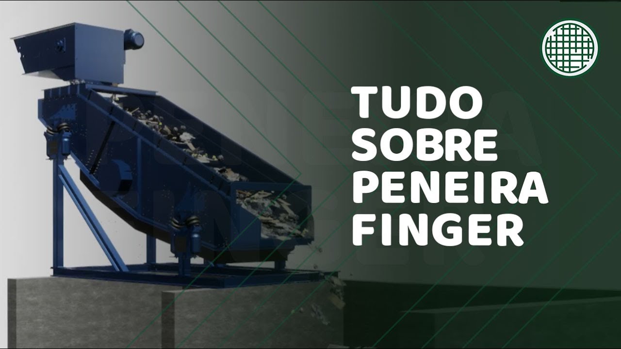 PENEIRA FINGER na reciclagem de ENTULHO