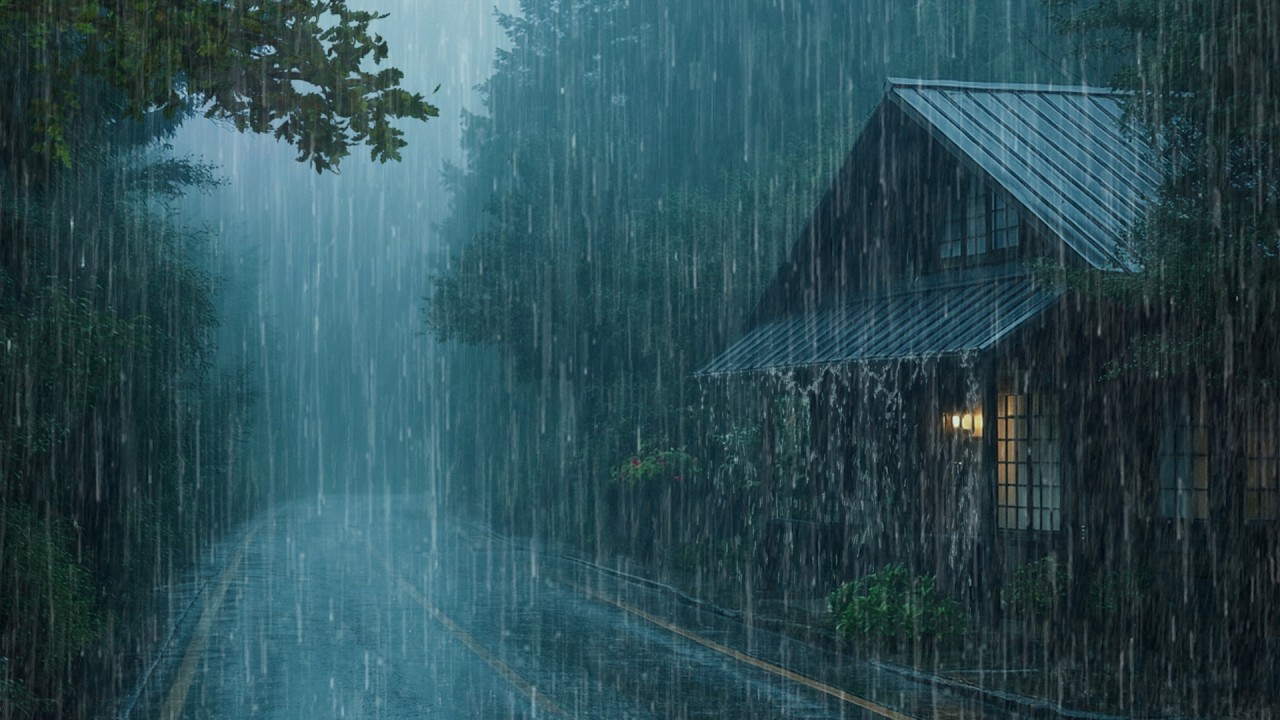Sons de Chuva – Barulho de Chuva Intensa e Trovões Naturais para Dormir Profundamente