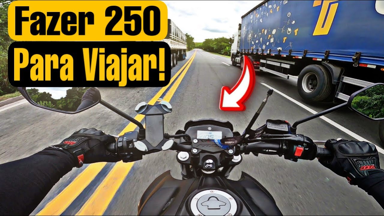 VIAGEM DE MOTO - 500KM NA YAMAHA FZ25 2022 | Yamaha Fazer 250