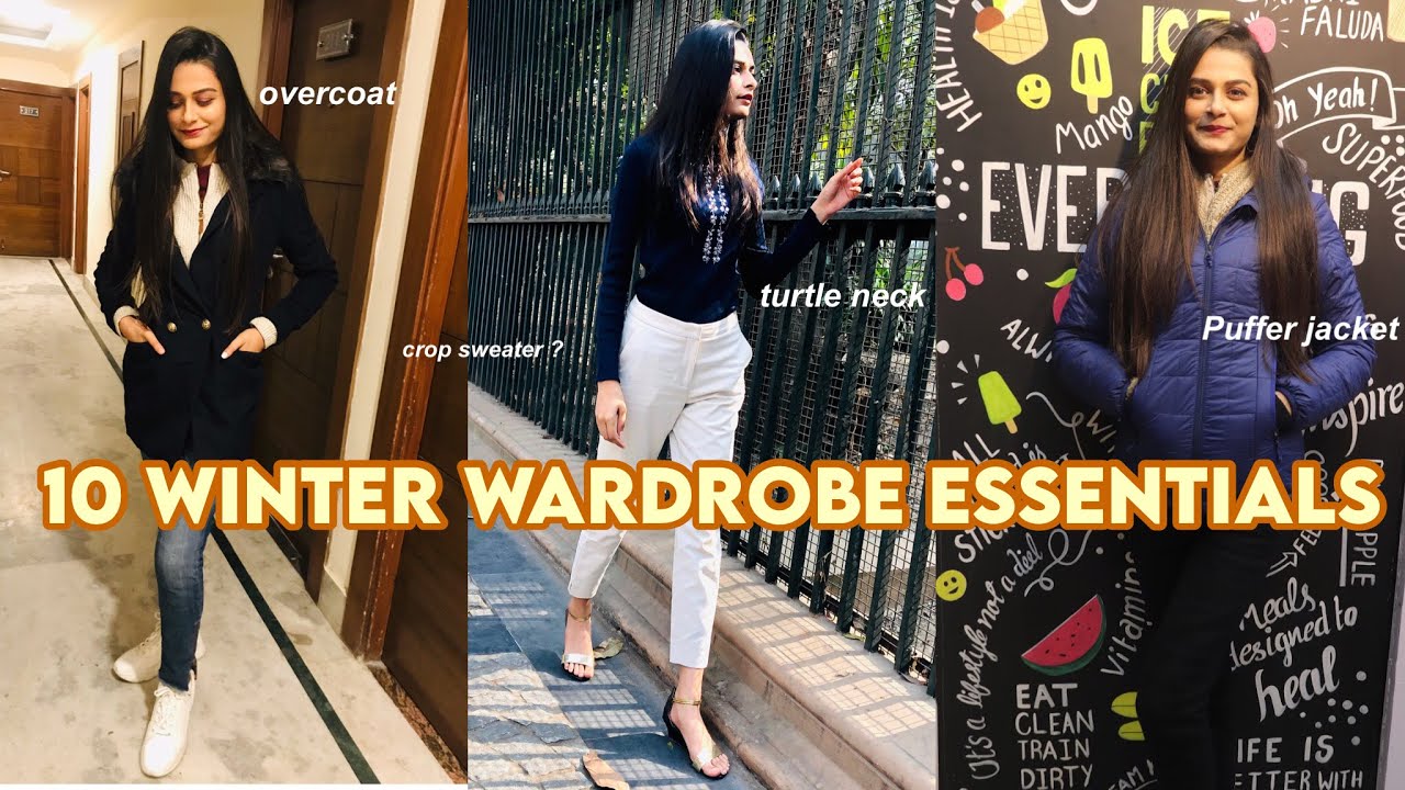 Top 10 Winter Wardrobe Essentials - winter capsule wardrobe. #winteressentials | Nidhi Gandhi