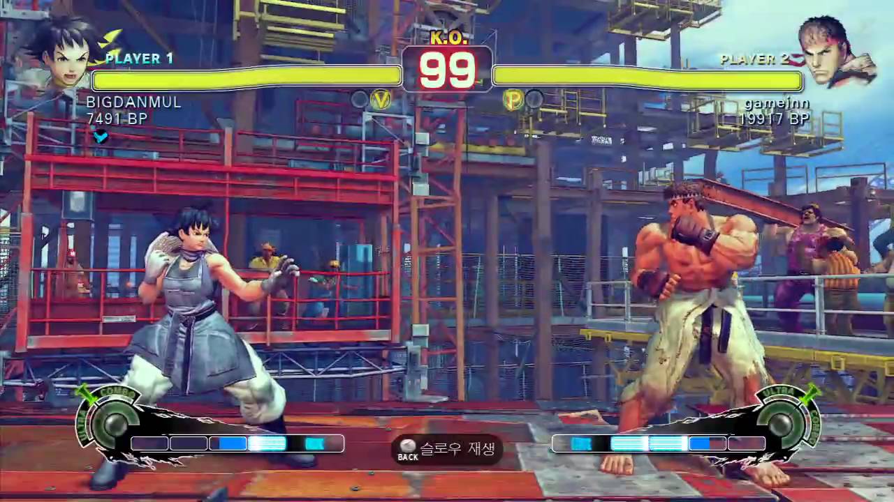 SSF4 BIGDANMUL(Makoto) vs gameinn(ryu) 2
