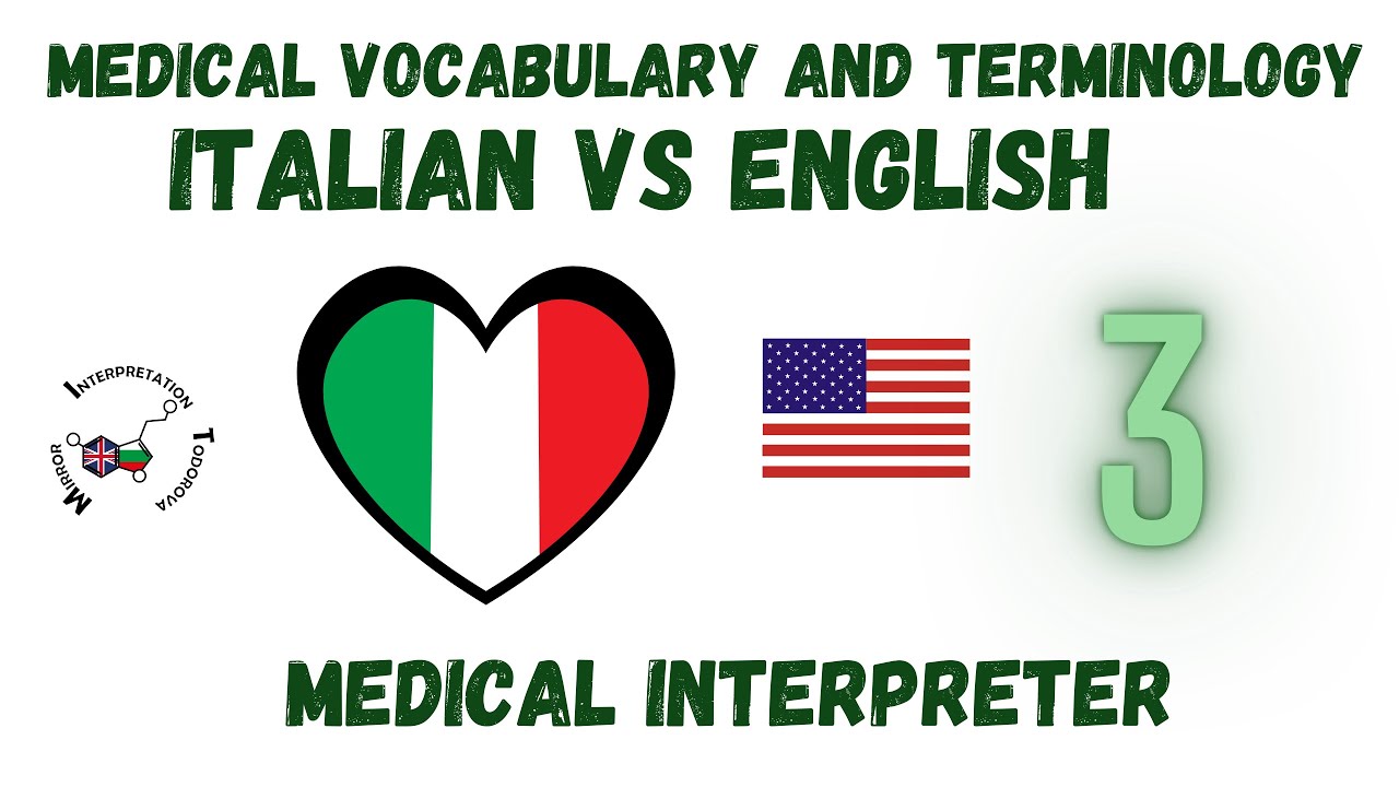 3 Italian language Medical vocabulary and terminology