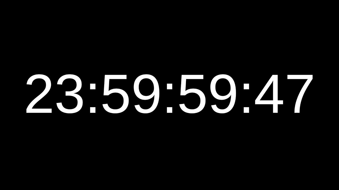 24 Hour Timer 48 fps Count Up