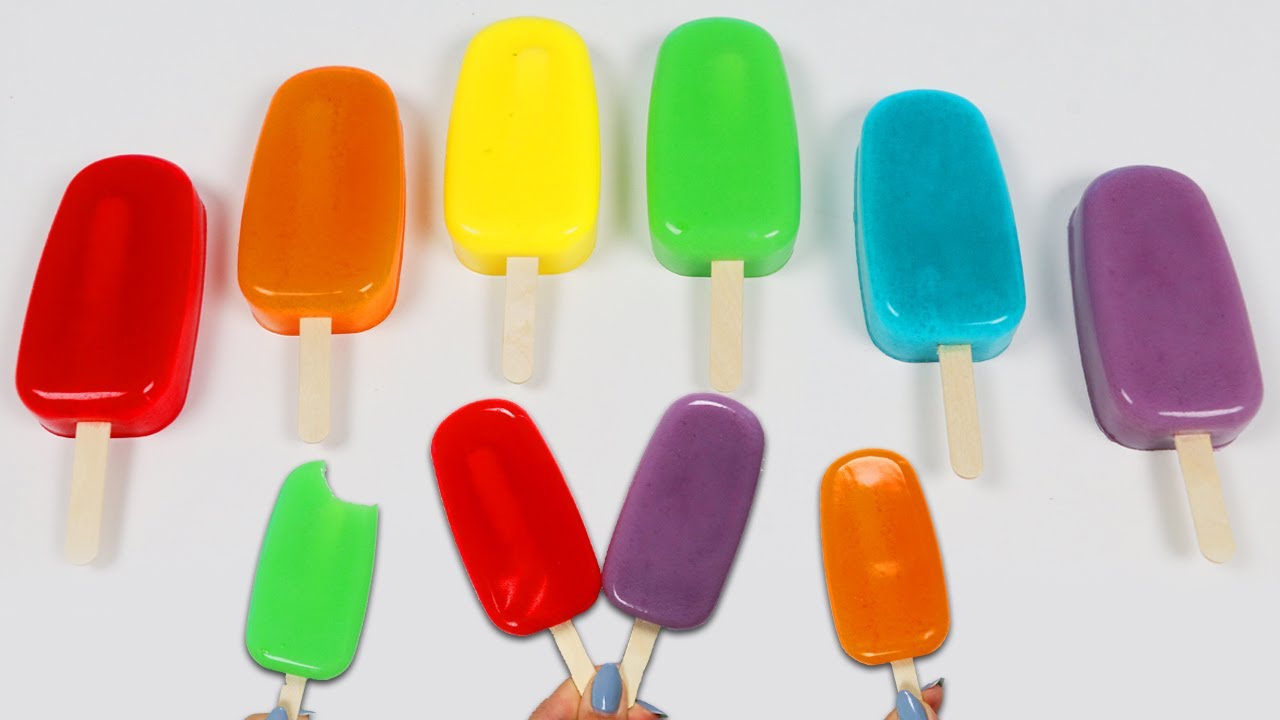 How To Make Simple Rainbow Gummy Pastel Popsicles!