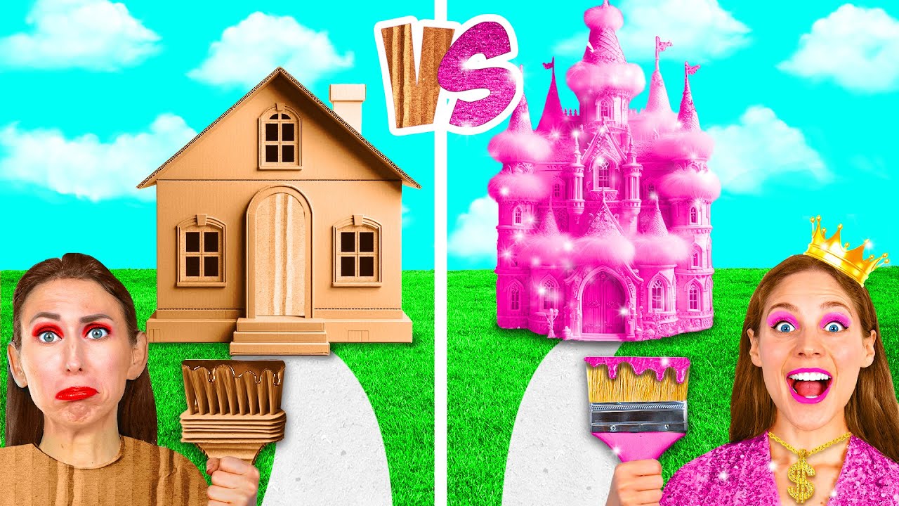 Домики Одного Цвета Бедная vs Богатая vs Ультра Богатая | Смешные Ситуации и Неудачи BaRaDa Gold