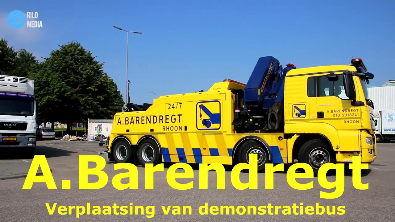 Zware berging - Verplaatsing van demonstratiebus - A.Barendregt Rhoon