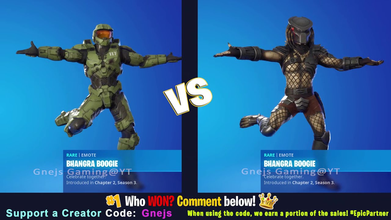 All, 400+ Emotes, Predator vs Master Chief | Fortnite Emotes