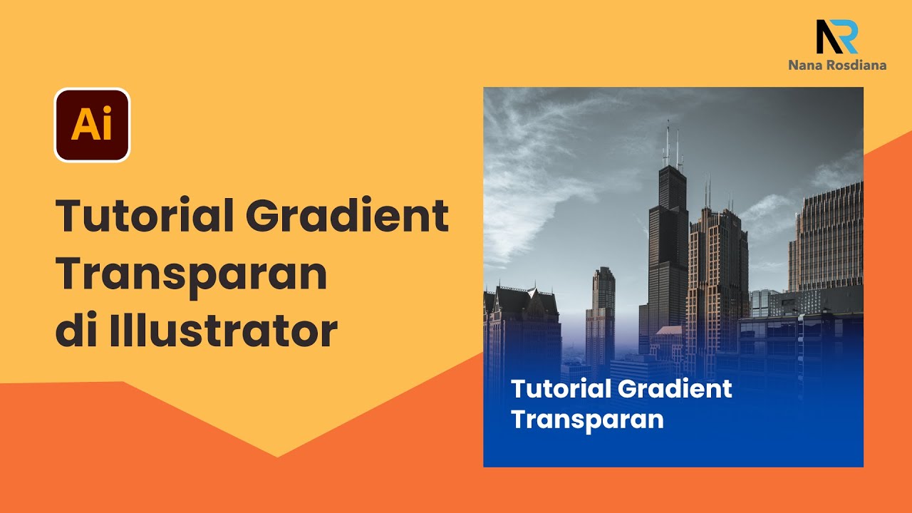 Tutorial Gradient Transparan di Illustrator