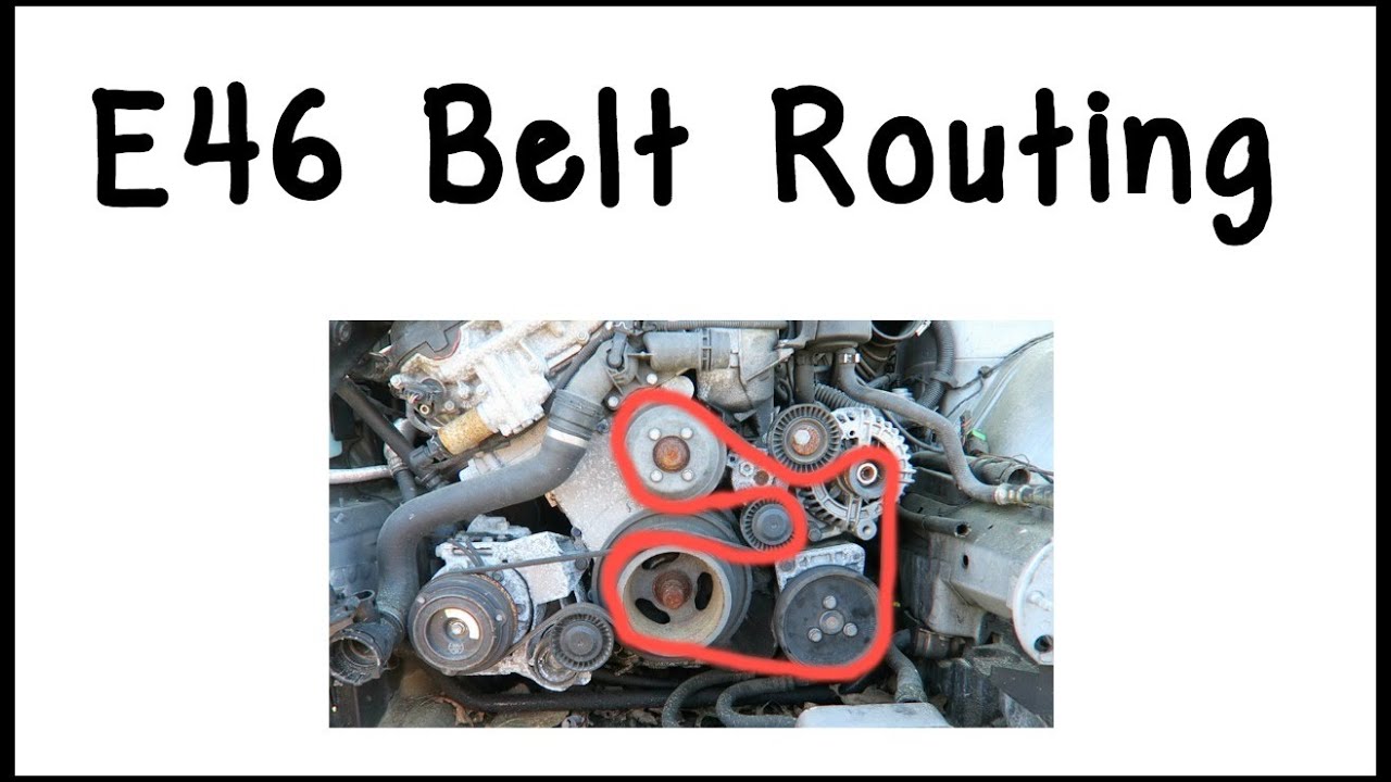 How To Route BMW E46 Drive Belts