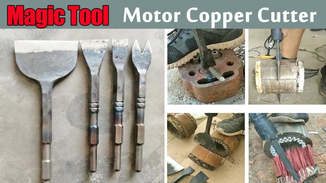 Magic Tool for Removing Copper from Electric Motors | Motor Copper Cutter