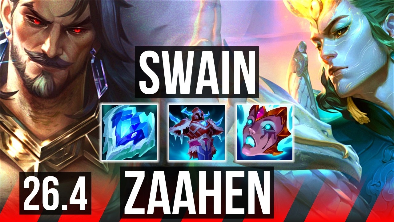 SWAIN vs ZAAHEN (TOP) | Good KDA: 5/2/19 | EUW Grandmaster | 26.4