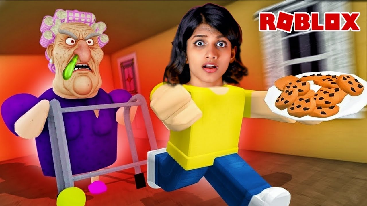 MAHI ESCAPES GRUMPY GRAN IN ROBLOX (OBBY)